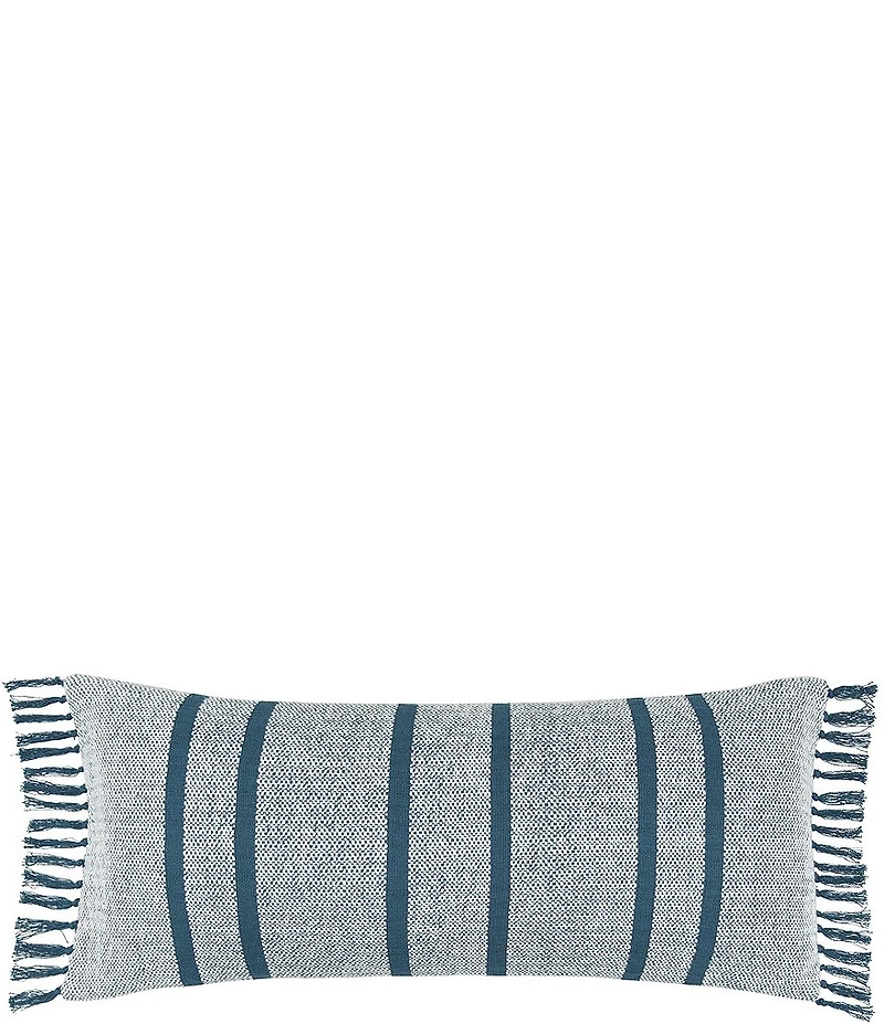 carol & frank Chandler Striped Fringe Decorative Pillow