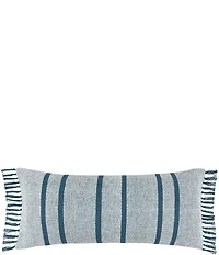 carol & frank Chandler Striped Fringe Decorative Pillow