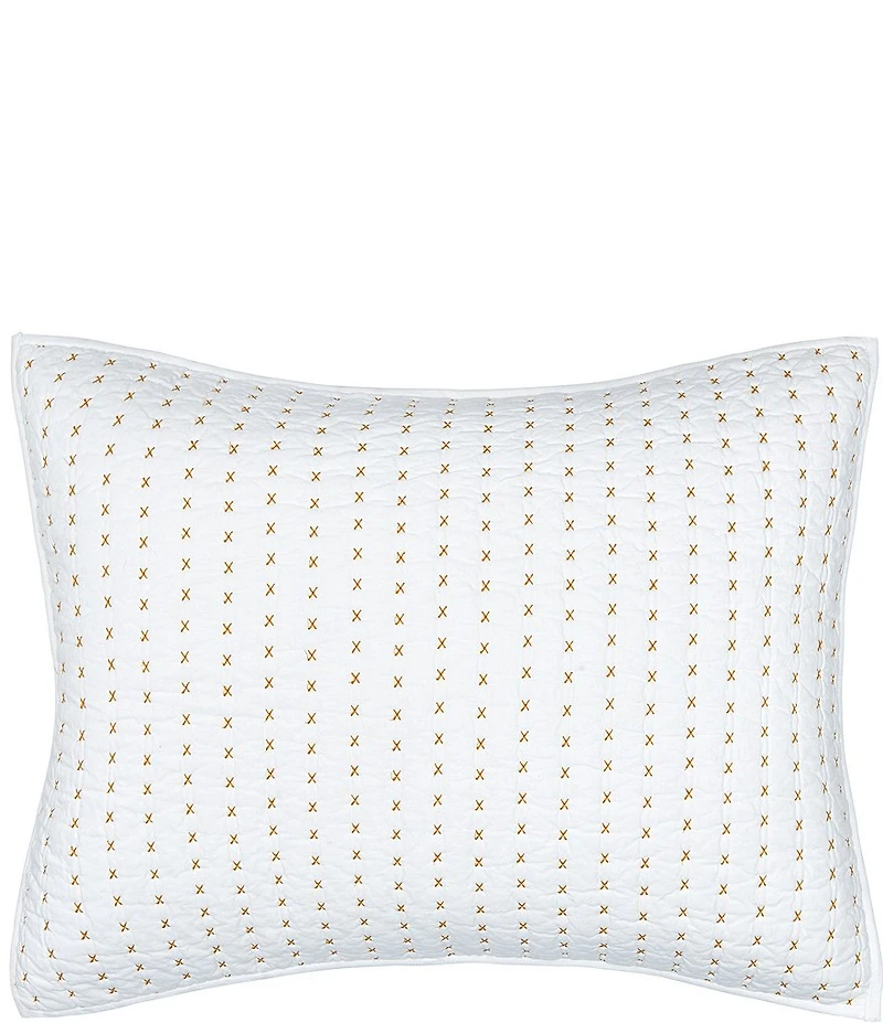 carol & frank Hilton X Stitching Pillow Sham