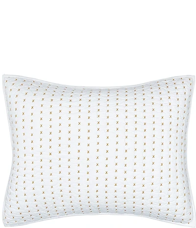 carol & frank Hilton X Stitching Pillow Sham