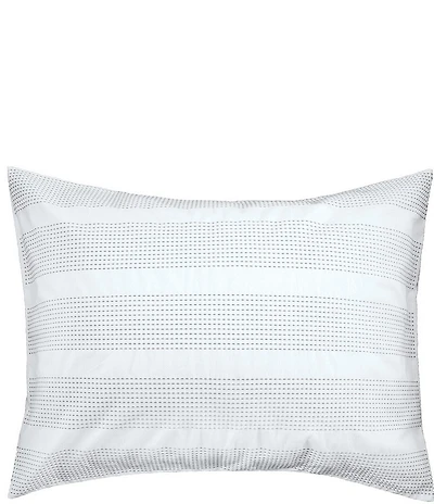 carol & frank Mason Sateen Dobby Weave Wide Stripe Pillow Sham