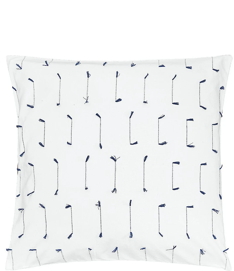 carol & frank Mel Indigo Dobby Weave Euro Sham