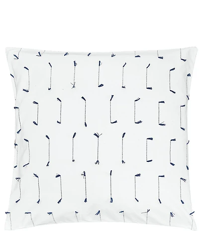 carol & frank Mel Indigo Dobby Weave Euro Sham