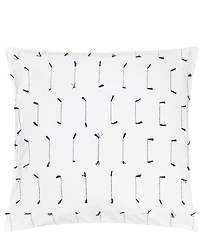 carol & frank Mel Indigo Dobby Weave Euro Sham