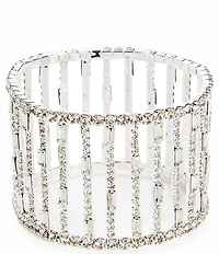 Cezanne Baguette Accent Statement Stretch Bracelet