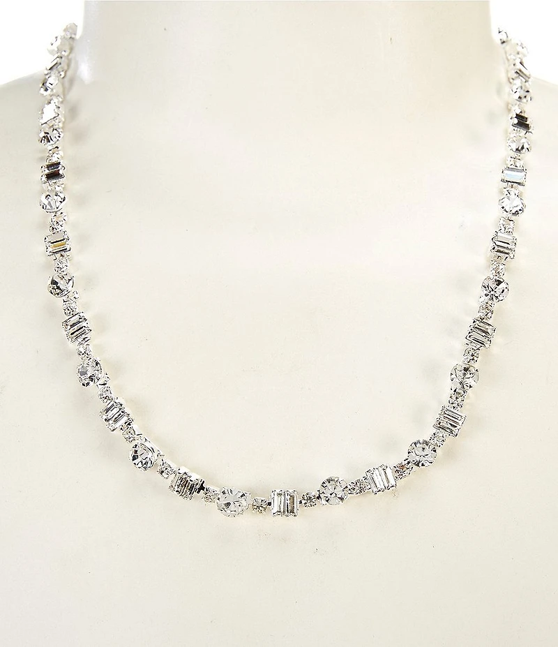 Cezanne Baguette Chain Statement Necklace