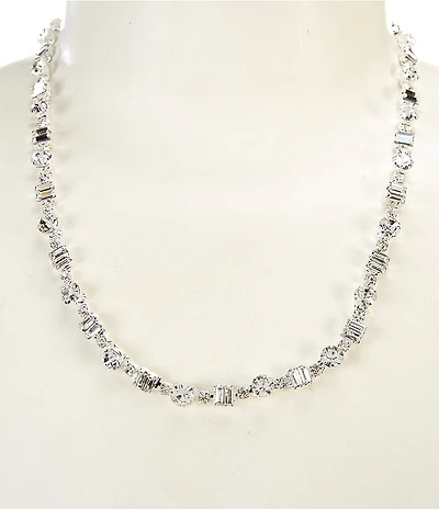 Cezanne Baguette Chain Statement Necklace