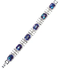 Cezanne Cristina Blue Statement Line Bracelet