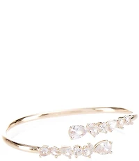 Cezanne Crystal CZ Graduating Multi Stone Cuff Bracelet