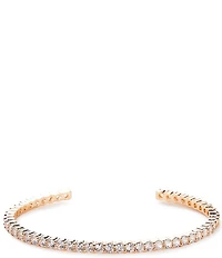 Cezanne Crystal CZ Stone Delicate Cuff Bracelet