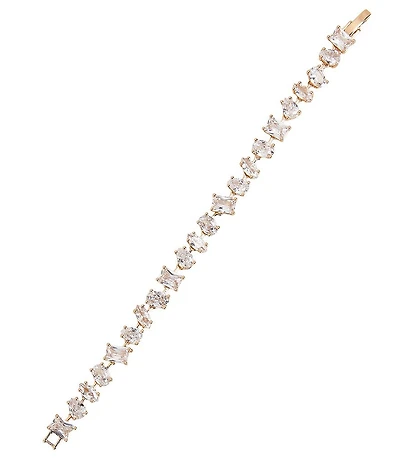 Cezanne Crystal CZ Stone Multi Shape Line Bracelet