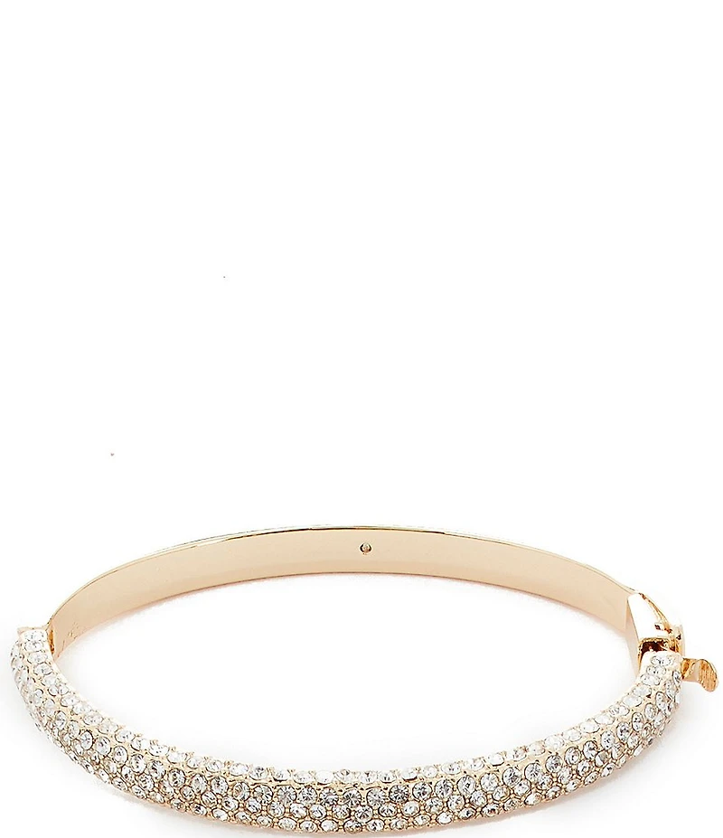 Cezanne Crystal Pave Bar Hinge Bangle Bracelet