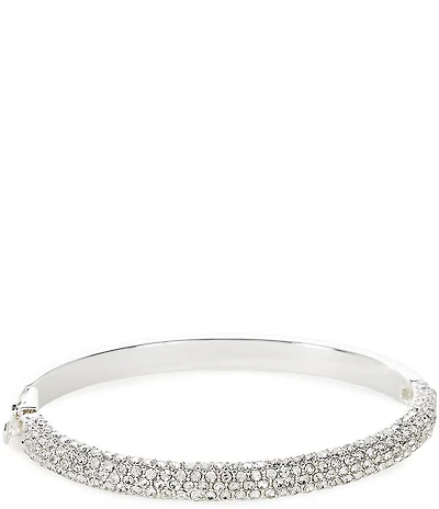 Cezanne Crystal Pave Stone Bar Hinge Bracelet