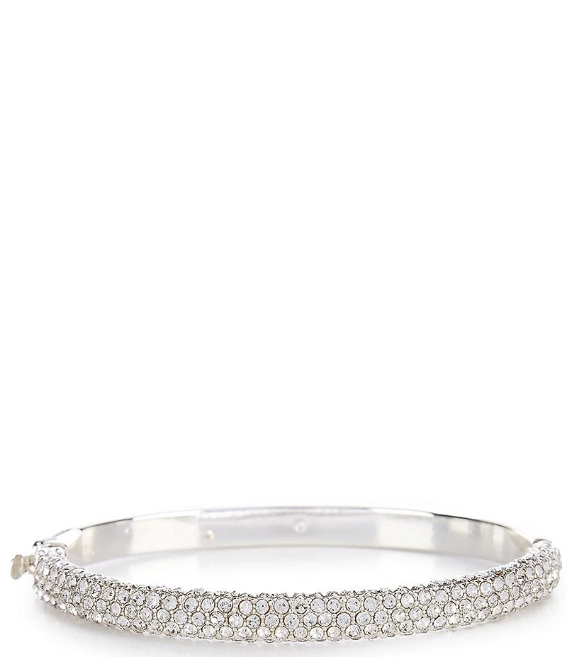Cezanne Crystal Pave Stone Bar Hinge Bracelet