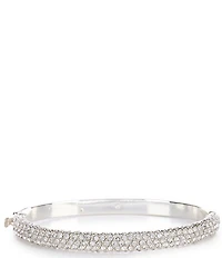 Cezanne Crystal Pave Stone Bar Hinge Bracelet