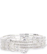 Cezanne Crystal Tips Coil Bracelet
