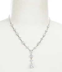 Cezanne CZ Stone Crystal Mix Statement Y-Necklace