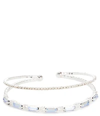 Cezanne Floating Double Row Cuff Bracelet