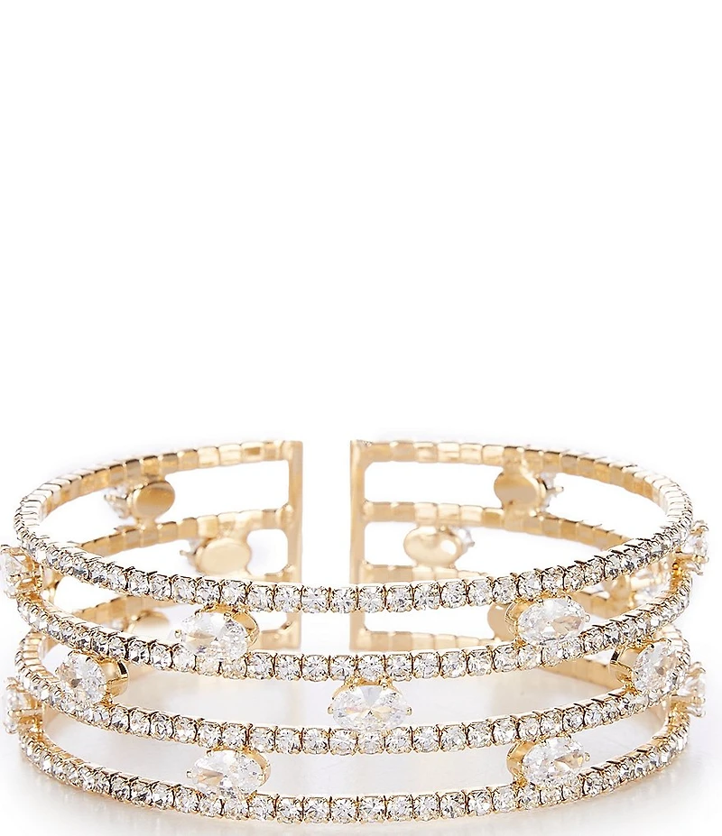 Cezanne Lattice Rows Cuff Bracelet