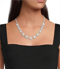 Cezanne Mix Stone Halo Collar Necklace