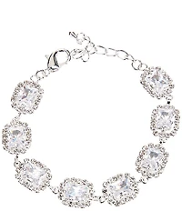 Cezanne Mix Stone Halo Line Bracelet