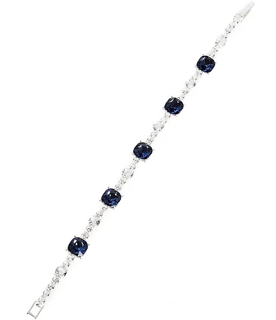 Cezanne Montana Stone Crystal Rhinestone Line Bracelet