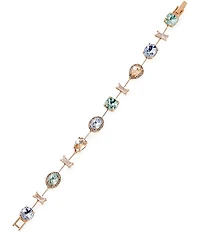 Cezanne Multi Stone Delicate Line Bracelet