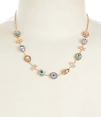 Cezanne Multi-Stone Frontal Short Strand Collar Necklace