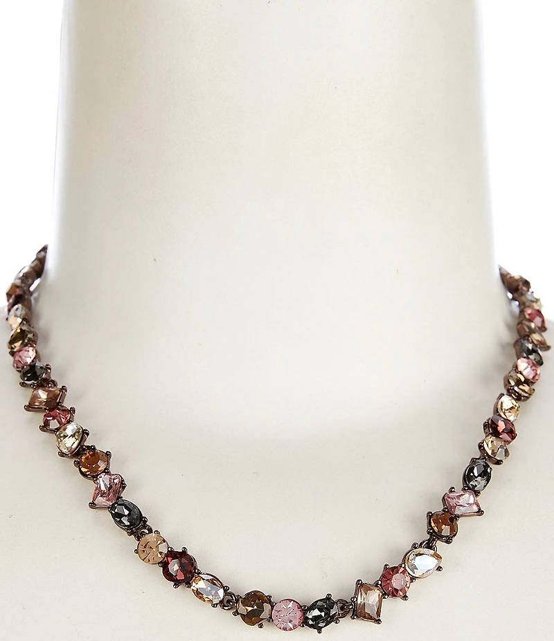Cezanne Multi Stone Short Strand Collar Necklace