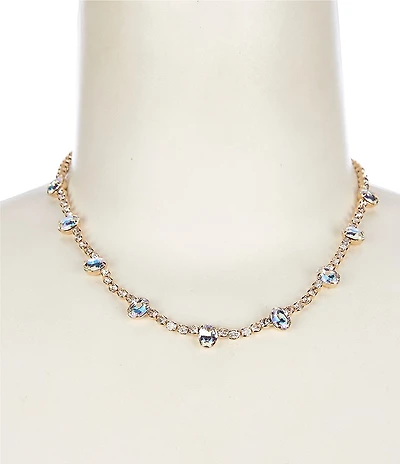 Cezanne Oval Accents Rhinestone Collar Necklace