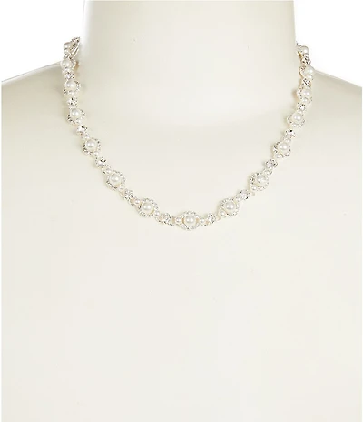 Cezanne Pearl Halos Statement Necklace