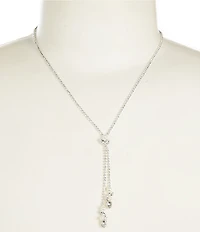 Cezanne Pearl Tassel Drops Statement Necklace