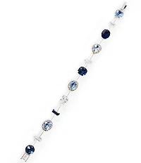 Cezanne Rhinestone Multi Stone Delicate Line Bracelet