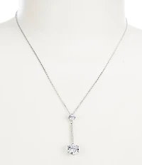 Cezanne Y Drop Crystal Pendant Necklace