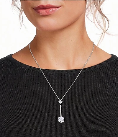 Cezanne Y Drop Crystal Pendant Necklace