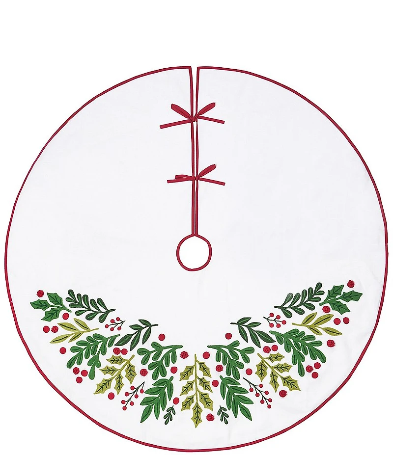 C&f Home Botanical Christmas Tree skirt