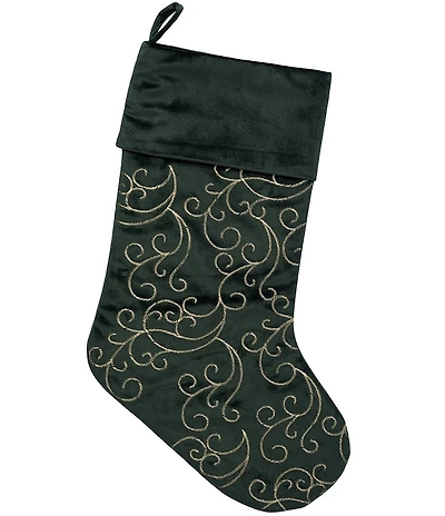 C&f Home Emerald Swirl Stocking
