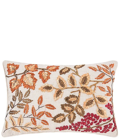 C&F Home Fall Harvest Collection Falling Leaves Throw Pillow