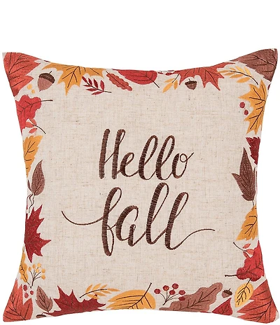 C&F Home Fall Harvest Collection Hello Fall Throw Pillow