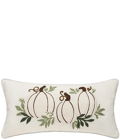 C&F Home Fall Harvest Collection White Pumpkin Trio Throw Pillow