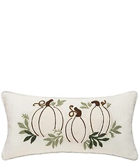 C&F Home Fall Harvest Collection White Pumpkin Trio Throw Pillow