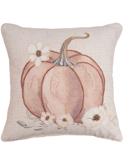 C&F Home Festive Fall Collection Autumn Fields Pumpkin Throw Pillow