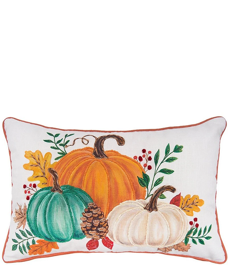 C&F Home Festive Fall Collection Harvest Pumpkins Throw Pillow