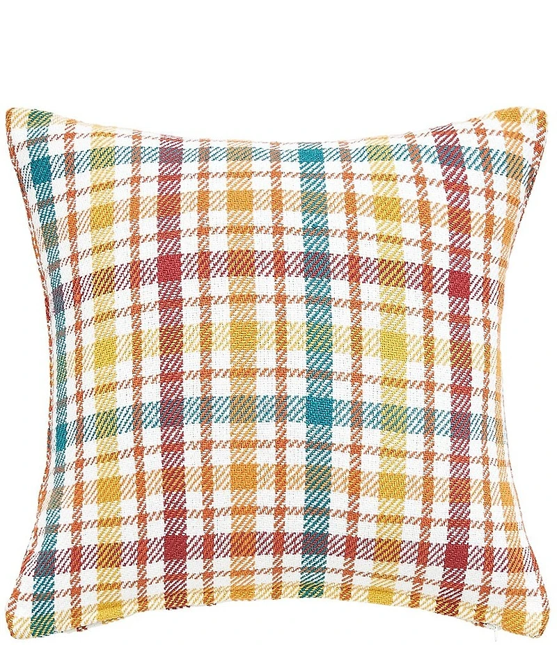 C&F Home Festive Fall Collection Radley Plaid Woven Throw Pillow