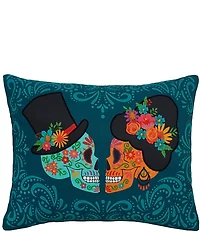 C&F Home Halloween Collection Sugar Skull Couple Throw Pillow