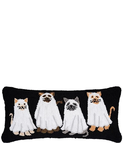 C&F Home Halloween Ghost Cats Hooked Pillow