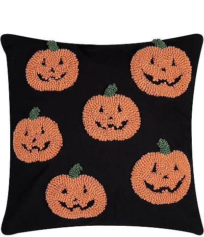 C&F Home Halloween Pumpkin Party Hooked Pillow