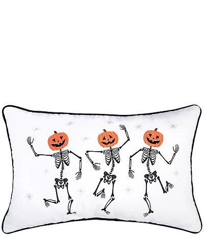 C&F Home Halloween Pumpkin Skeleton Trio Pillow