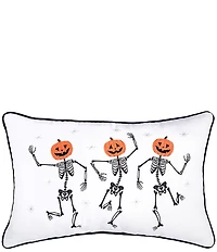 C&F Home Halloween Pumpkin Skeleton Trio Pillow