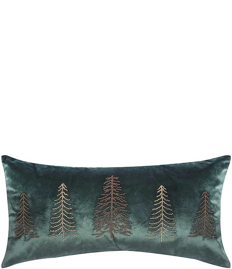 C&F Home Holiday Collection Beaded Tree Throw Pillow